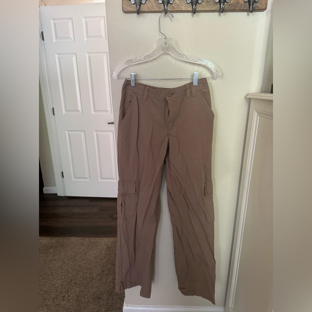 RSQ Womens Low Rise Overdye Cargo Zipper Pants